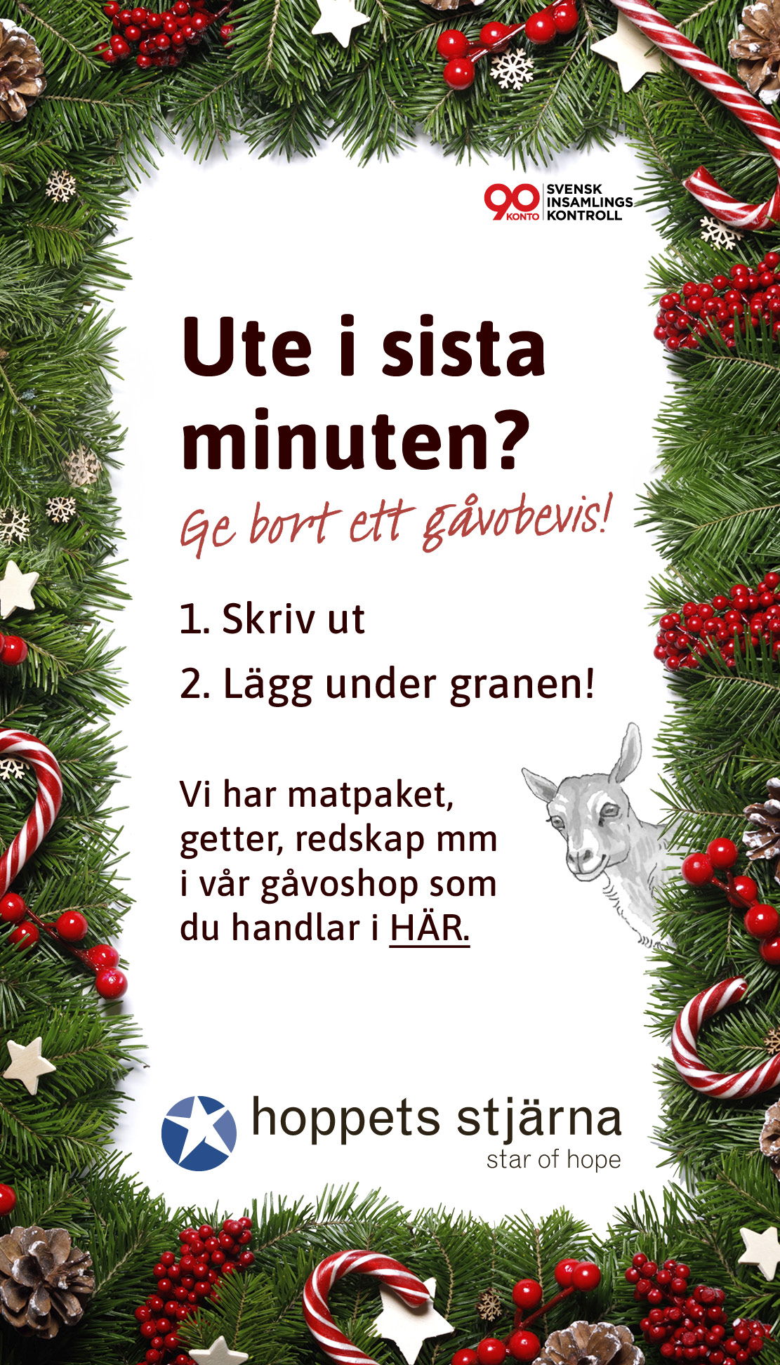 Ge ett gåvobevis i julklapp