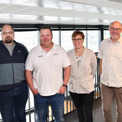 Andreas Grundström, Joel Andersson, Hanna Hagström och Johan Hägglöf.